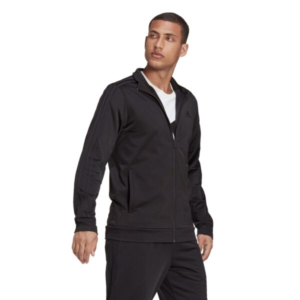 Men’s Classic 3-Stripe Warm-Up Track Jacket – Regular Fit Athletic Top with Front Pockets